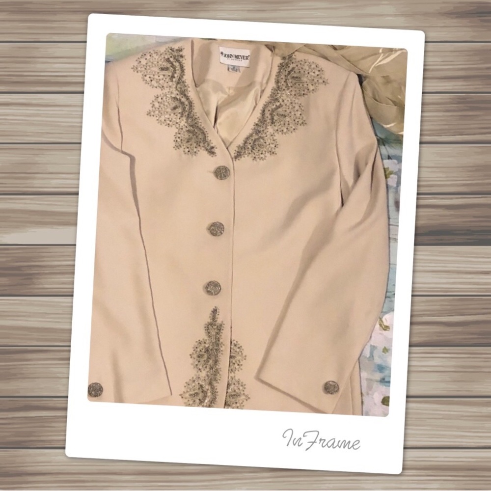 John Meyer Dress Coat w/ Matching Scarf